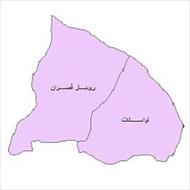 دانلود نقشه بخش های شهرستان شمیرانات
